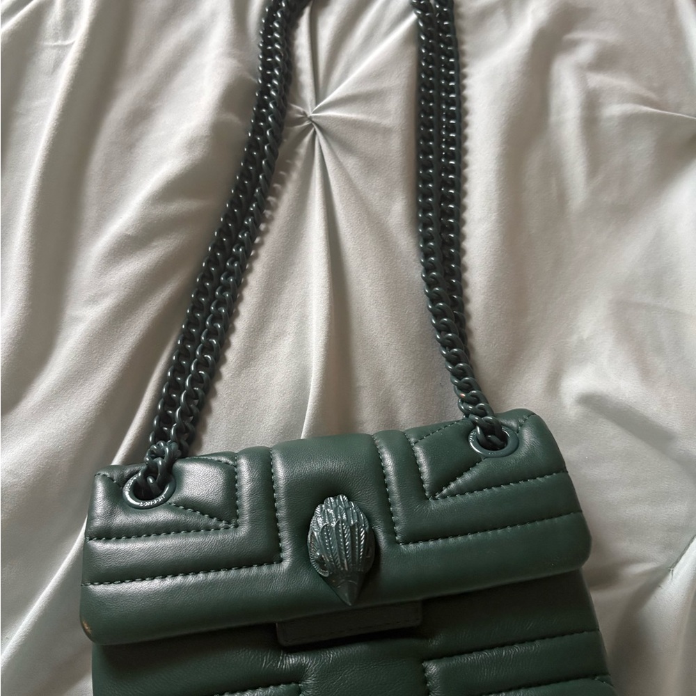 Kurt Geiger Green Quilted Crossbody Bag - Picture 5 of 5